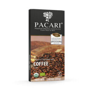 Pacari Dark Chocolate Coffee Front