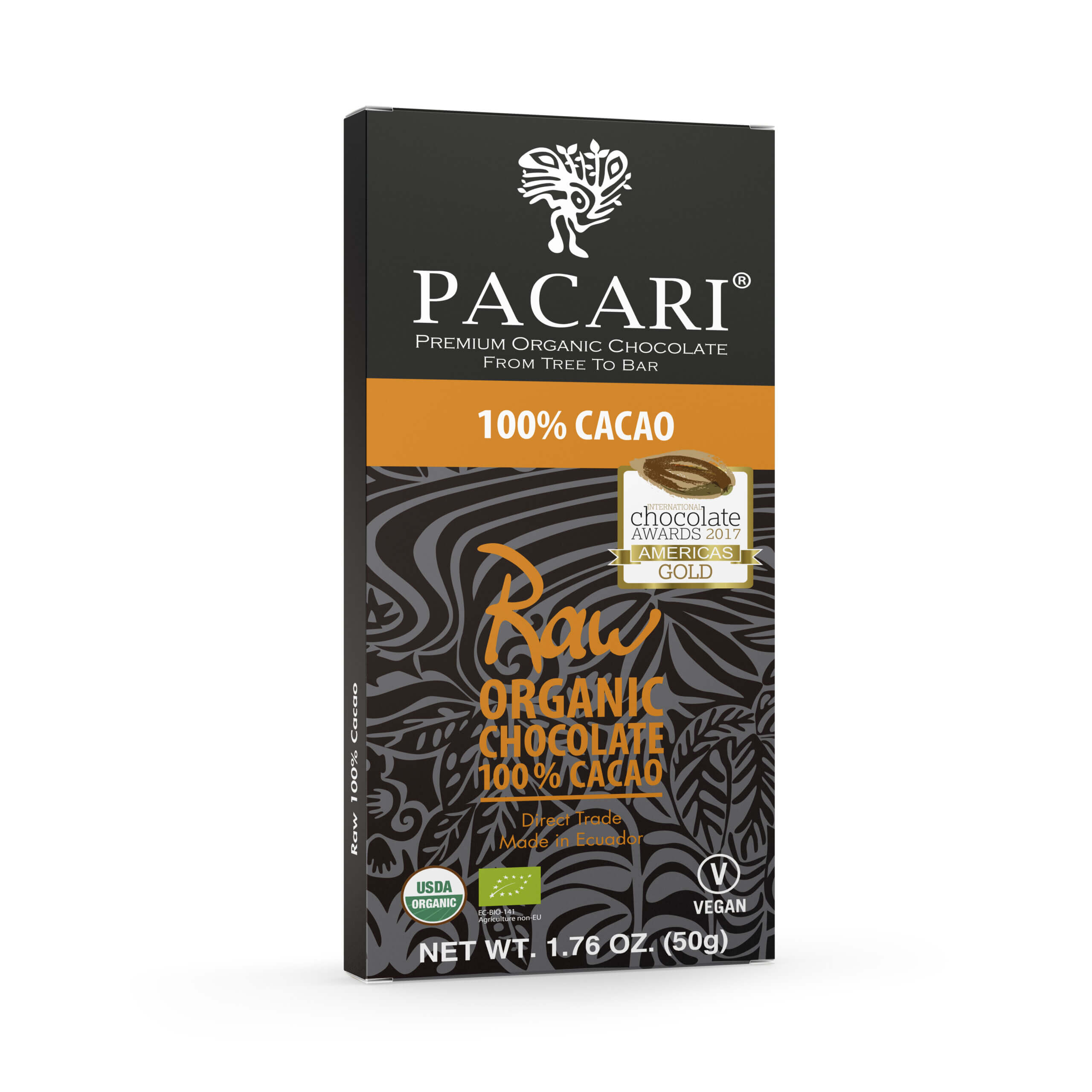 Pacari 100 Raw Cacao Dark Chocolate