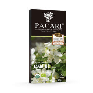 Pacari Jasmine 50gr Chocolate Bar 60% Cacao Front